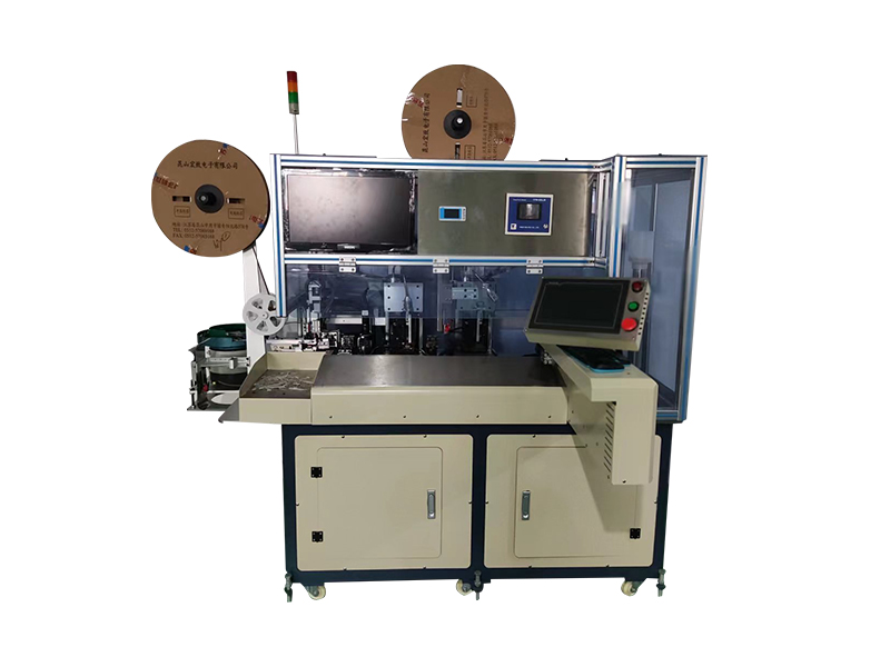 全自動(dòng)單壓?jiǎn)握磫未?雙線(xiàn)規(guī))插膠殼機(jī)